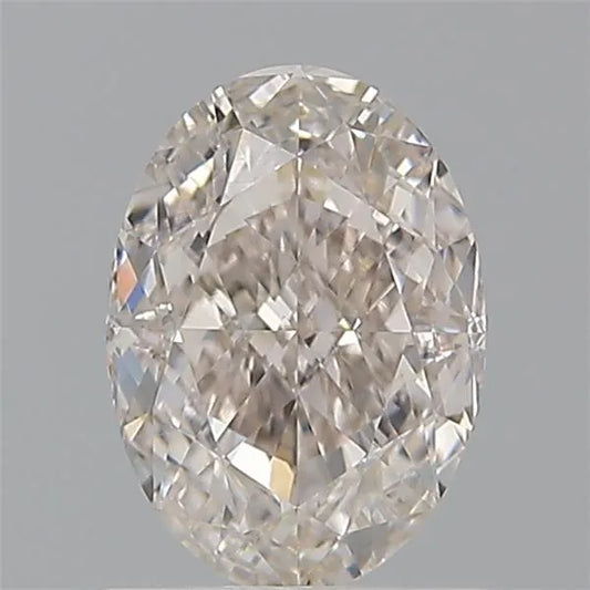 1.08ct Oval Natural Diamond (Colour Fancy Light Pinkish Brown, Clarity VS1, GIA Certified)