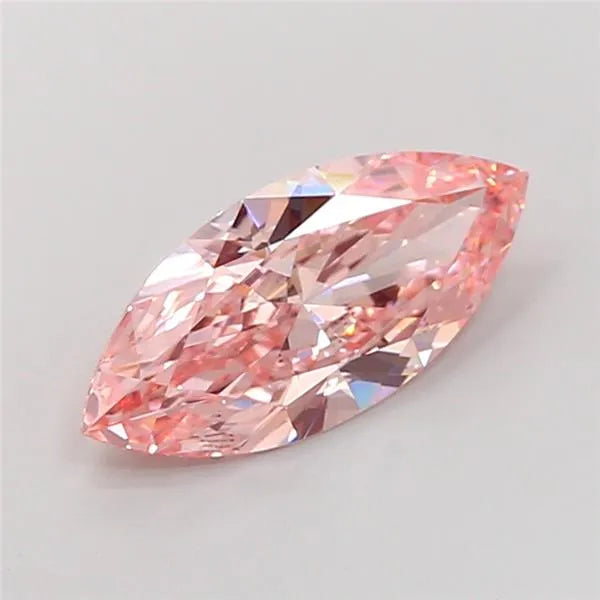 2.88ct Marquise Lab Grown Diamond (Colour Fancy Vivid Pink, Clarity VVS2, IGI Certified)
