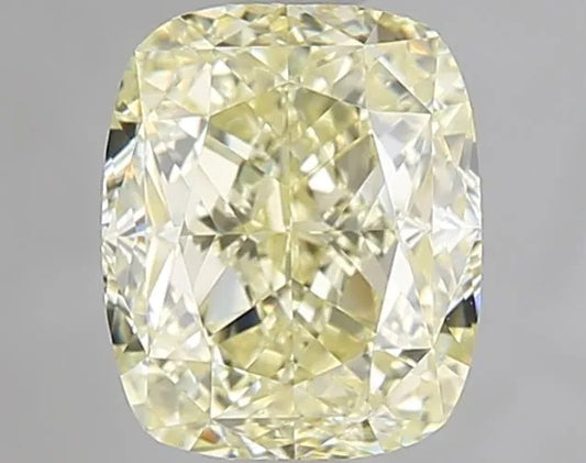 1.49ct Cushion modified Natural Diamond (Colour Fancy Light Yellow, Clarity VS1, Cut GD, GIA Certified)