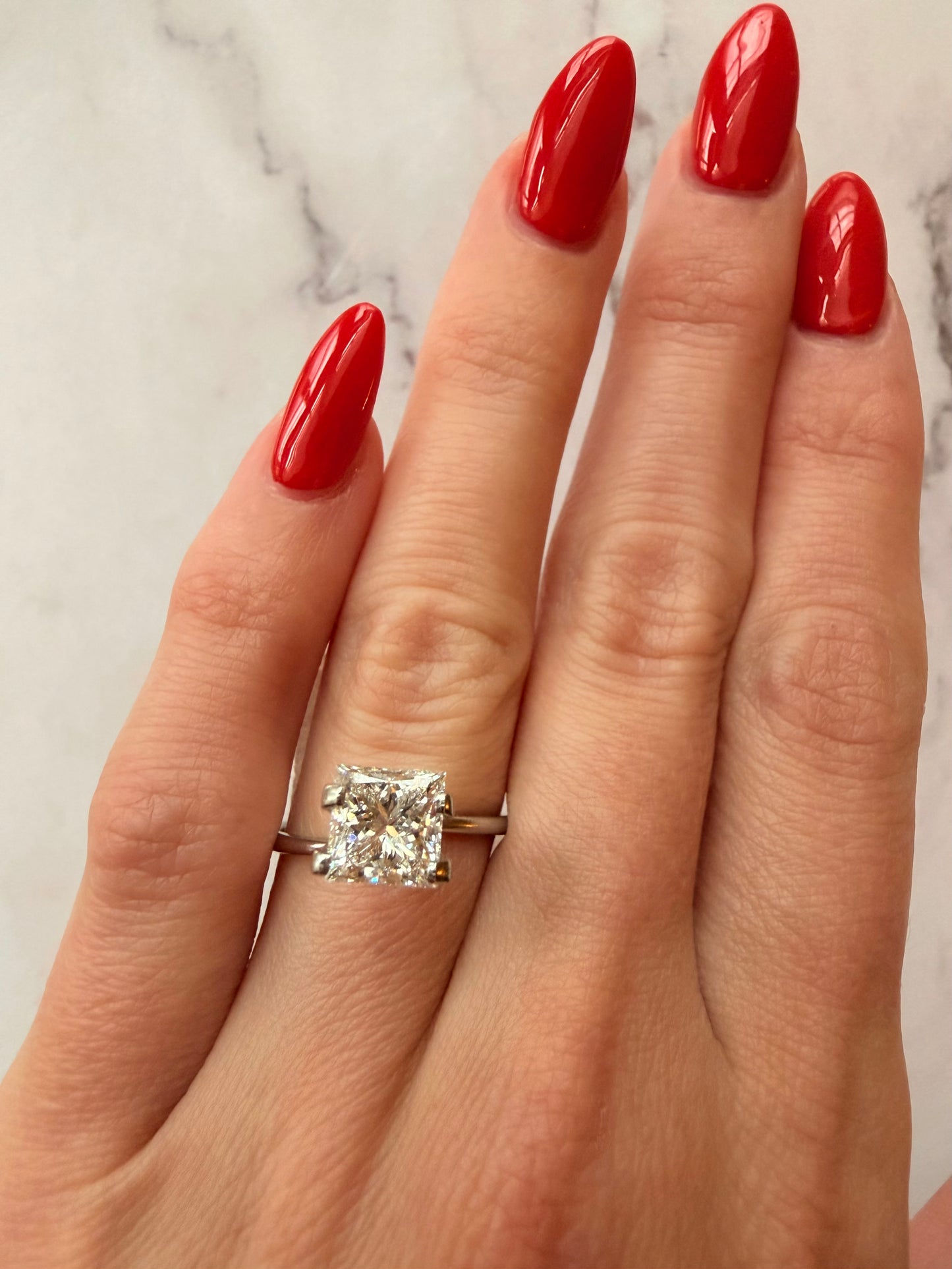 Princess 2.01 CT E VVS2 EX Lab Grown Diamond