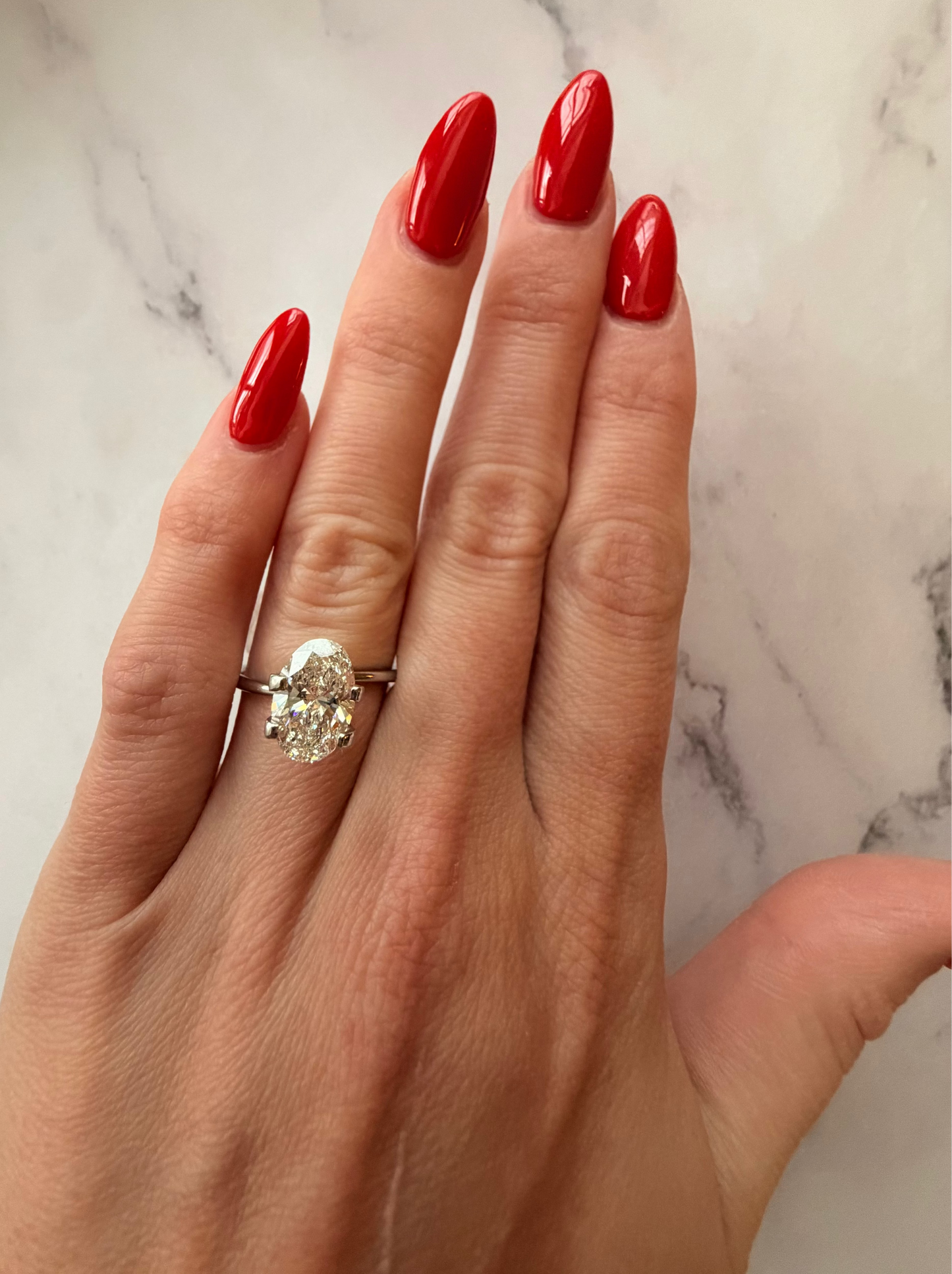 Oval 2.00 CT G VVS2 EX Lab Grown Diamond