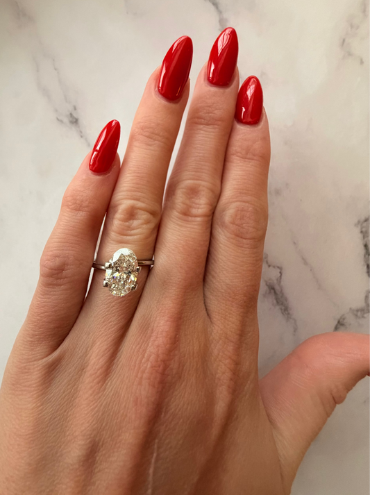 Oval 2.00 CT G VVS2 EX Lab Grown Diamond