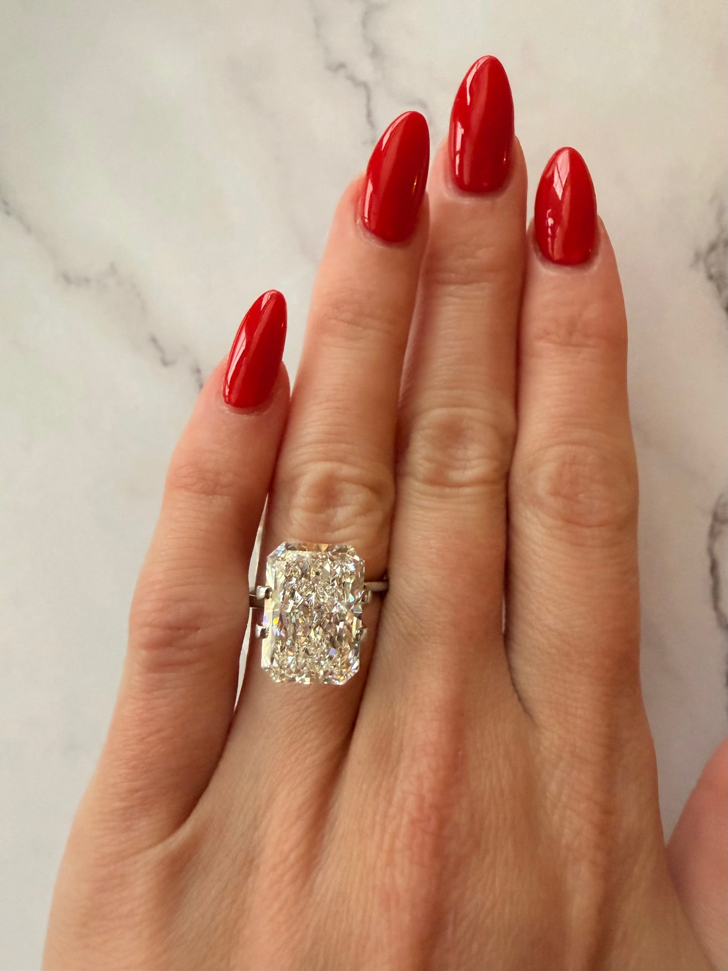 Radiant 8.19 CT E VS2 EX Lab Grown Diamond