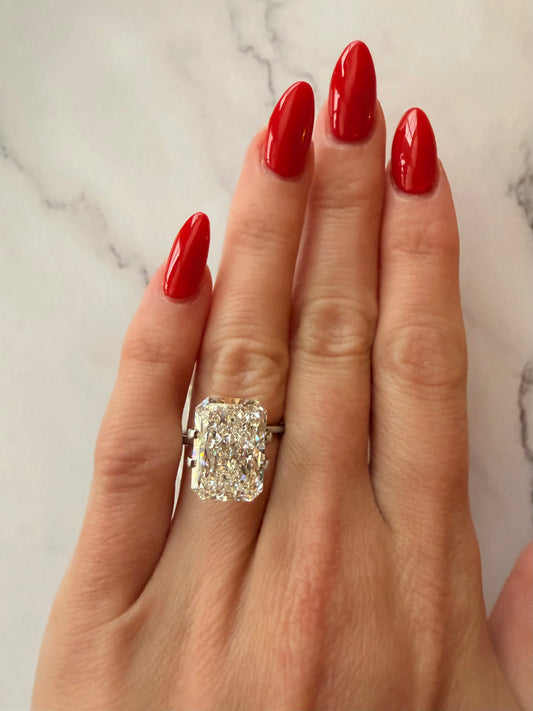 Radiant 8.19 CT E VS2 EX Lab Grown Diamond